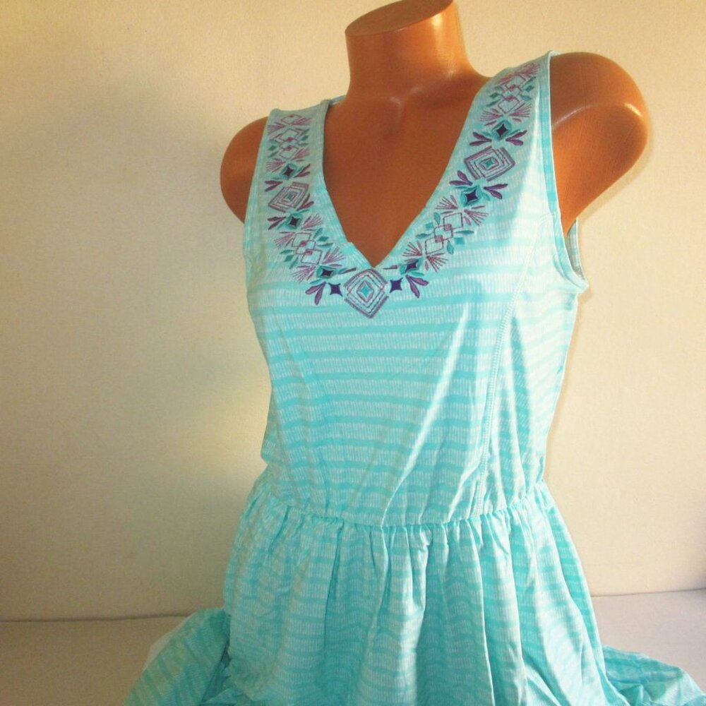 CABANA LIFE Naples Embroidered Tiered Maxi Dress/Cover-up LARGE (10-12) nwt $146 - Picture 3 of 8
